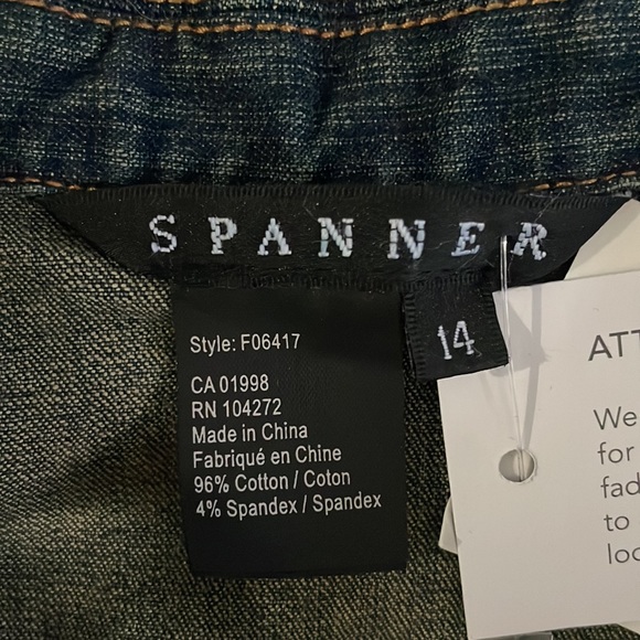 SPANNER Jackets & Coats Nwt Spanner Jean Jacket Poshmark